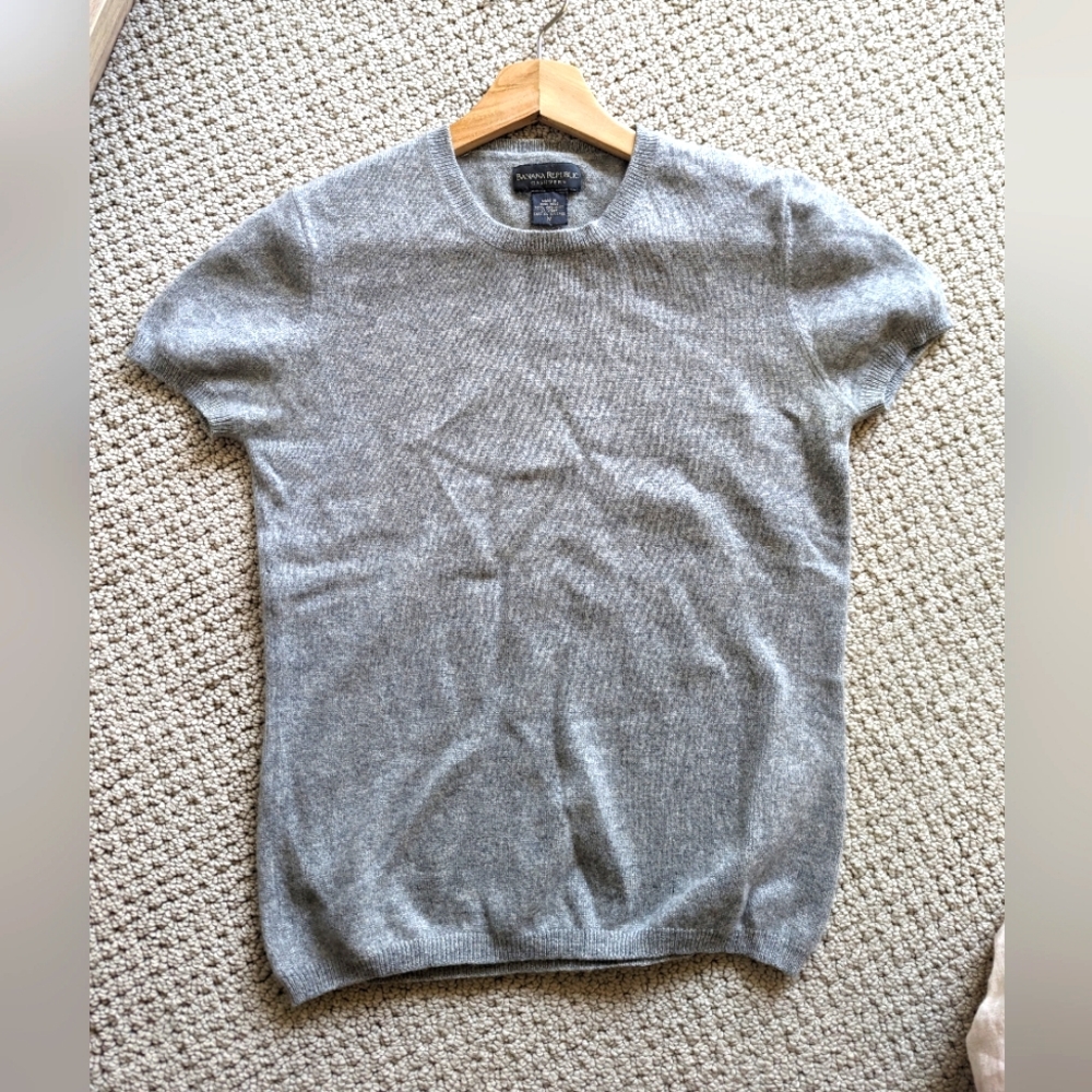 Banana Republic Cashmere Short Sleeve Sweater